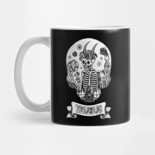 Zodiac taurus skull. Mug